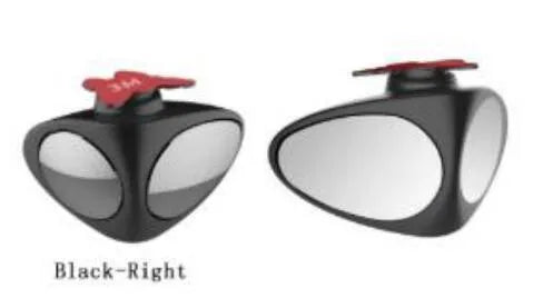 Double vision auxiliary mirror car rearview mirror glass ABS shell black triangular blind spot