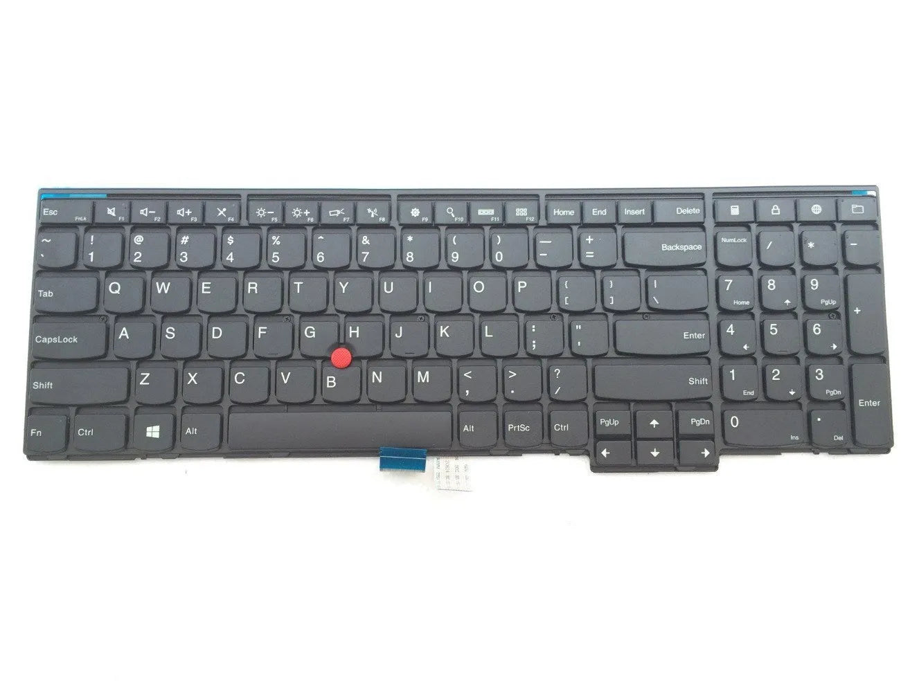 Black Lenovo ThinkPad E531 replacement keyboard with USB connection cable