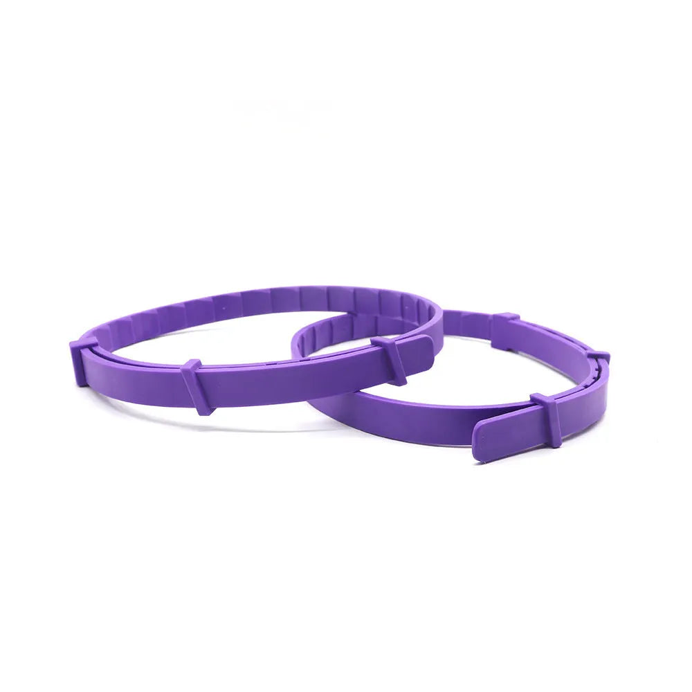 4-pack TPR dog soothing collars, monochrome, 62 cm, six colour options