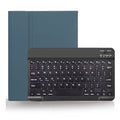Wireless Bluetooth keyboard with split leather case in four colour options: green black, light green white, pink black, purple black