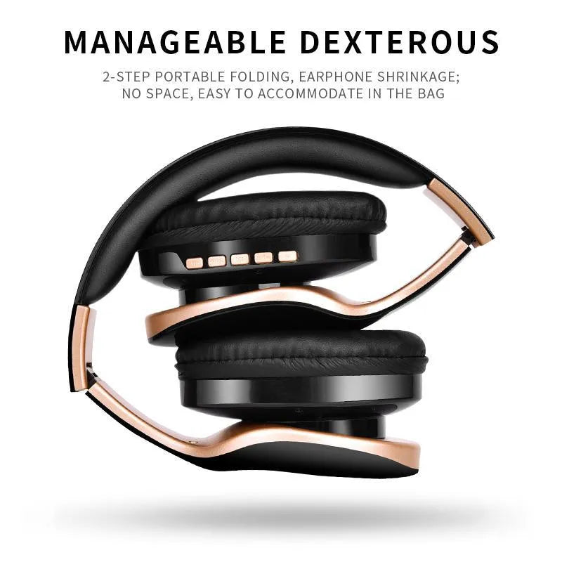 HobbyLane Bluetooth wireless headset in black, red, or white colour with over-ear cups