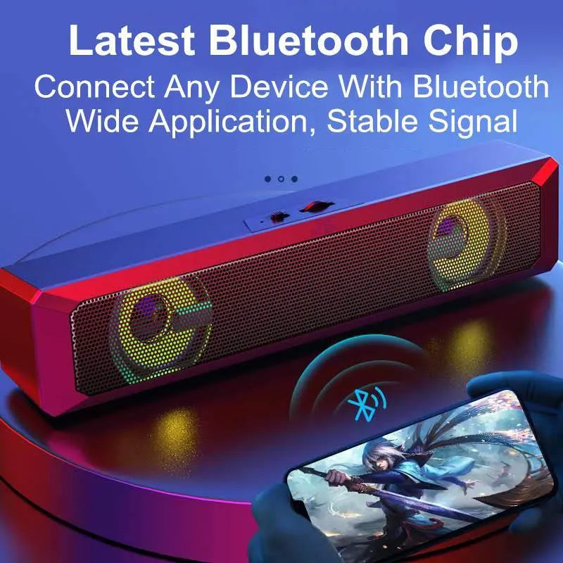 Wired Sound Blaster Bluetooth speaker with USB power and manual impeller control