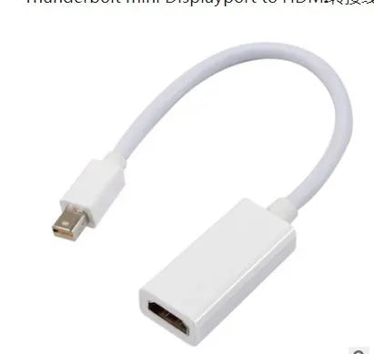 24cm Mini DisplayPort to HDMI adaptor cable with male Mini DP and female HDMI connectors