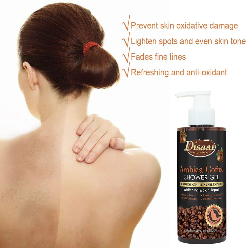 300g moisturising bath cream tube with white oil and cocoa bean fragrance, 18.5x5.5cm