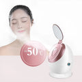 White Nano Ionic Facial Steamer SA-166A with thermal spray function on a tabletop