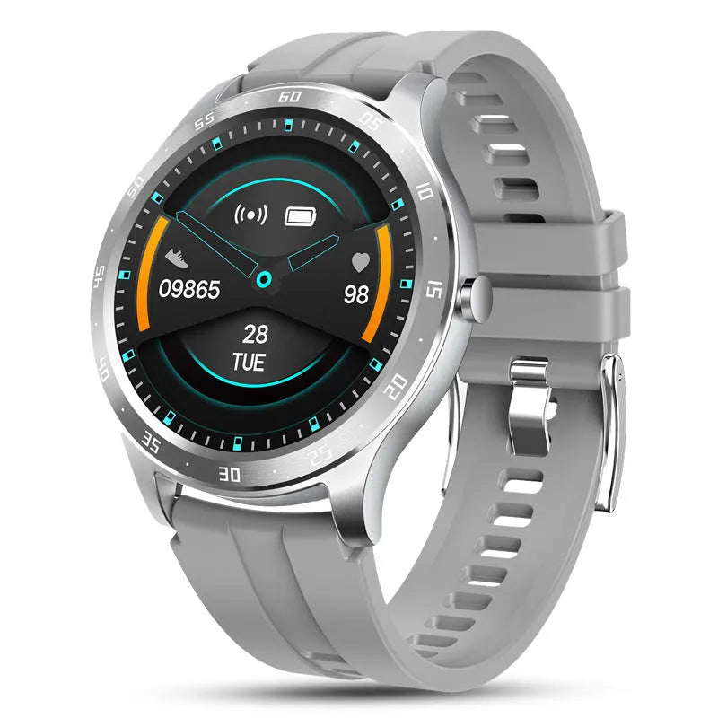 S20 smart fitness bracelet with 1.28 inch screen on wrist showing health metrics