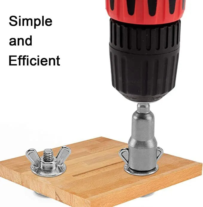 41g tool steel nut socket wrench with natural colour slotted sleeve sheet for electric screwdriver use