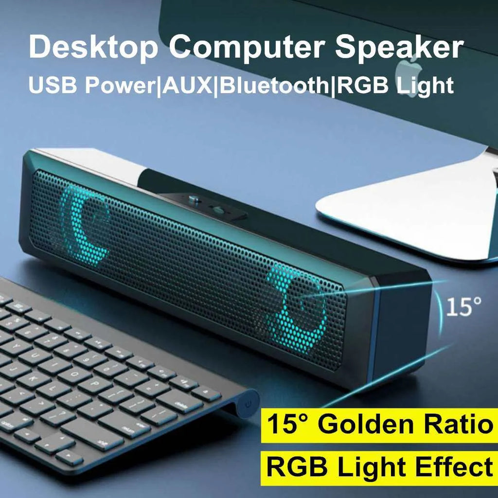 Wired Sound Blaster Bluetooth speaker with USB power and manual impeller control