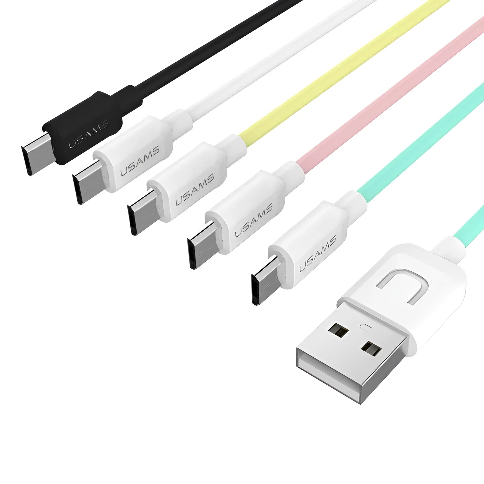 USB charging cable for Android phones in multiple colours with 1 metre length