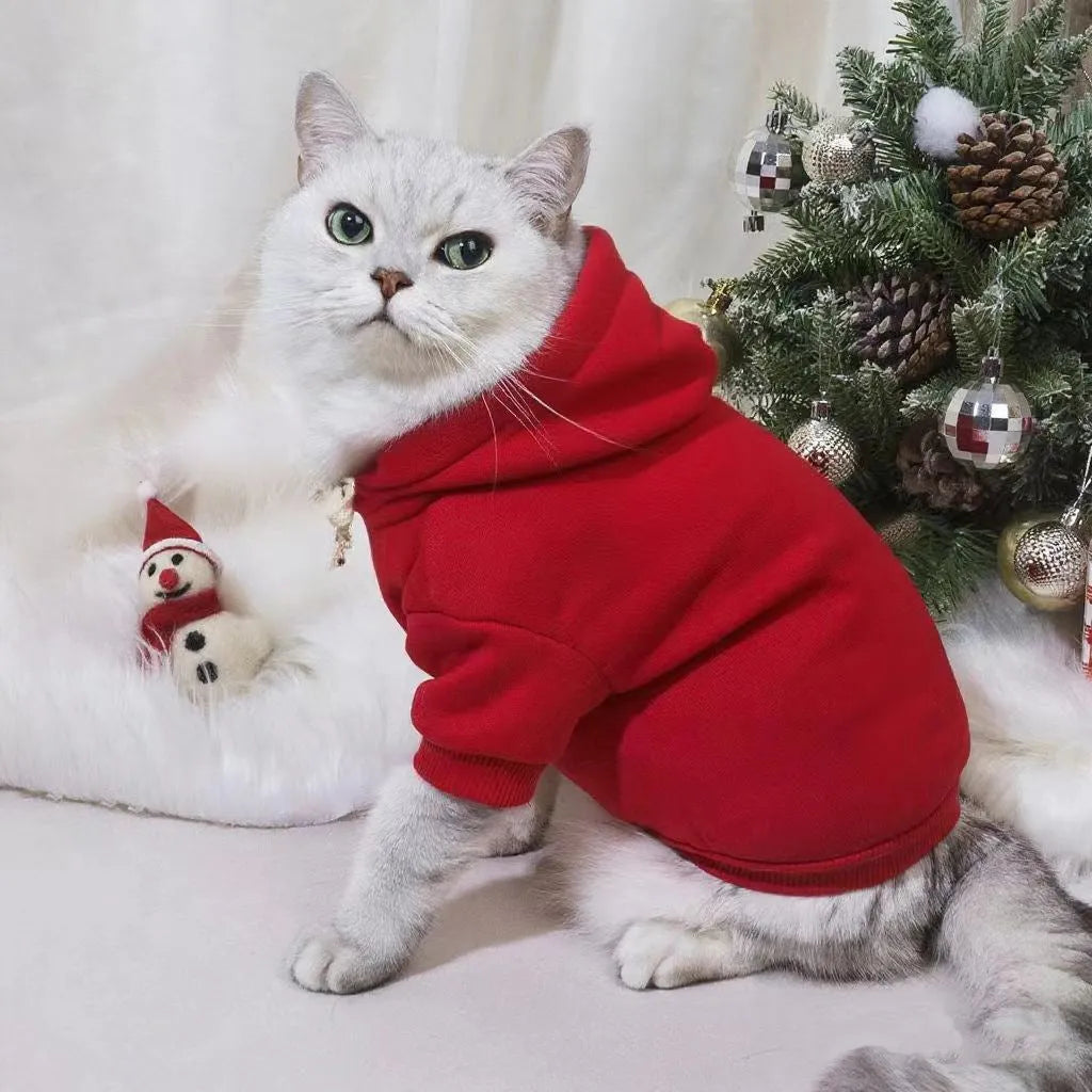 Red polyester cotton Halloween elk Christmas pet costume for dogs and cats
