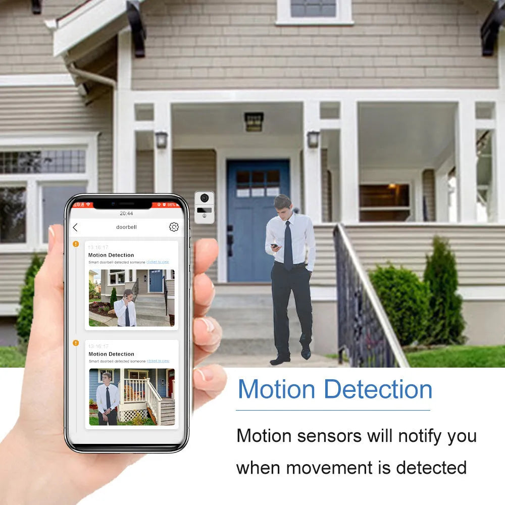 10-inch video intercom doorbell system with 1080P camera and colour HD display for home security