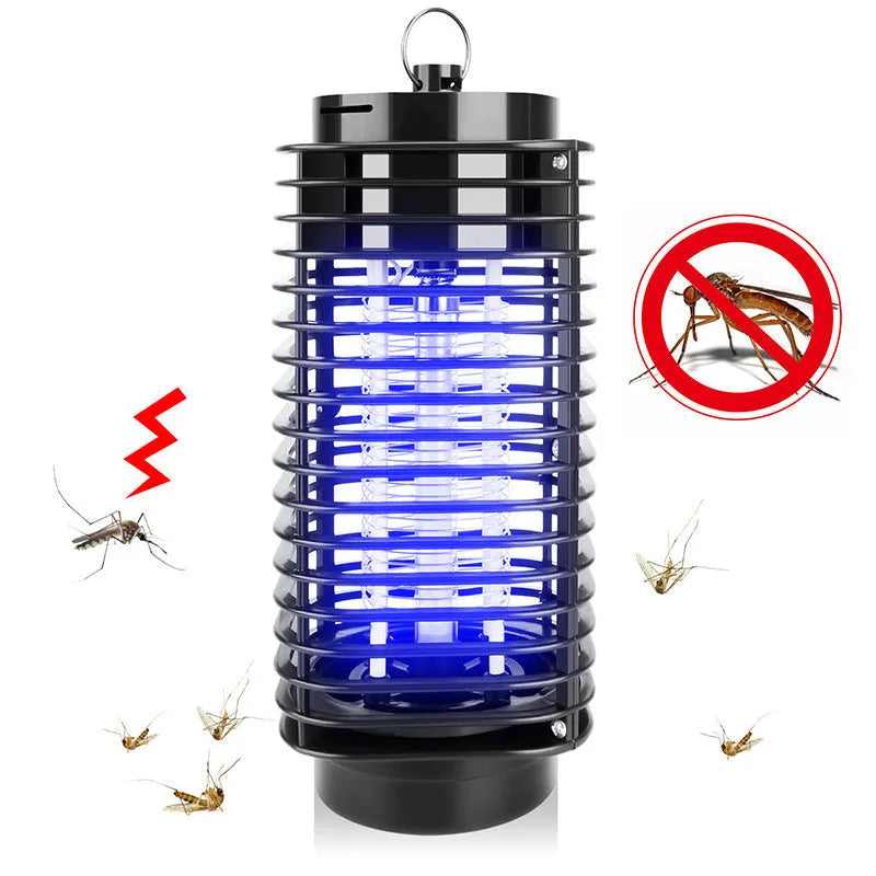 Black Hanging Electronic Mosquito Killer unit with a metal grid and UK three-pin plug.