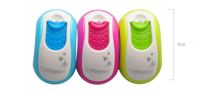 Double hole pencil sharpener with solid closed hole design for standard and thick pencils