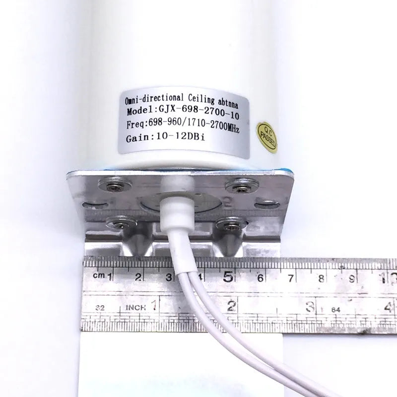 4G LTE router antenna with 12dBi gain, dual-band 698-960MHz and 1710-2700MHz, available with SMA CRC9 TS9 connectors