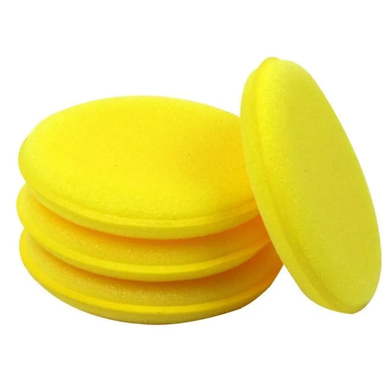 Reusable car wax applicator sponge in Photo Color for hand waxing and car washing