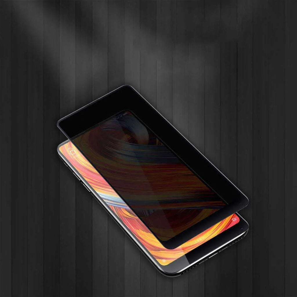 Black ceramic matte anti-peep screen protector film for iPhone, showing 30-degree privacy angle diagram.