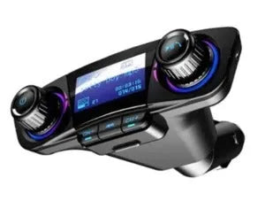 Black car MP3 player with Bluetooth 5.0 FM transmitter dual USB ports and LED screen