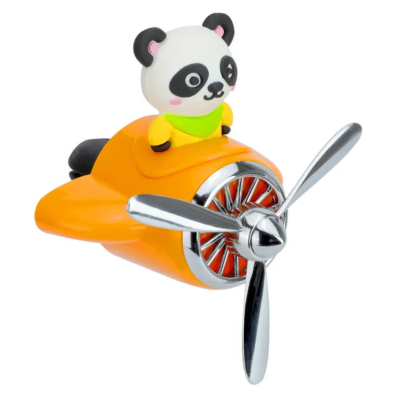 Cartoon aeroplane car air vent diffuser with fragrance slices in choice of colours