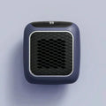 Wall-mounted mini fan heater with 800W PTC element 3-speed fan digital timer in gray