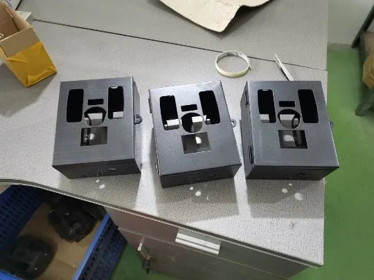 Protective camera box enclosure for BL480 model 4G trail camera used for wildlife monitoring