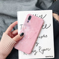 Painted pure colour phone case for Huawei and Honor smartphones in black and pink options
