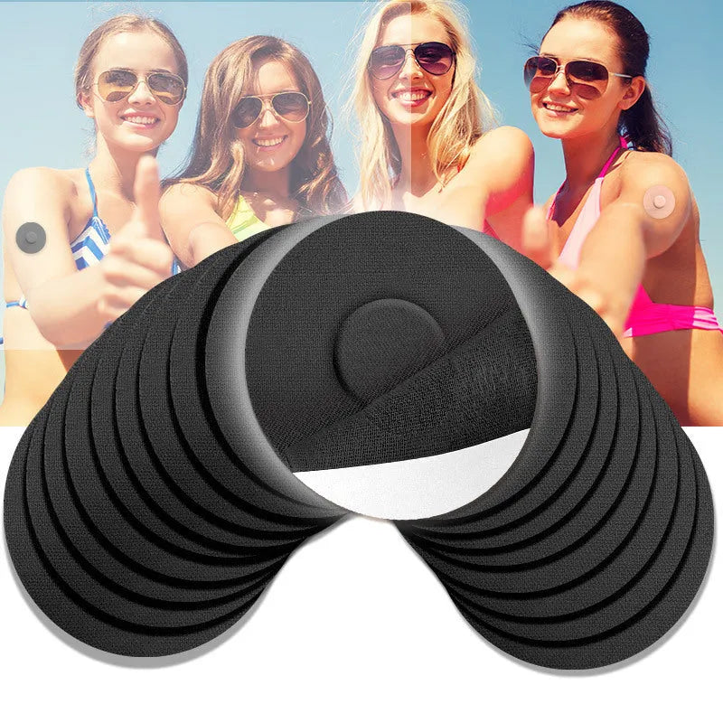Sports anti-slip adhesive patch on skin with glue-free silicone base for running and fitness