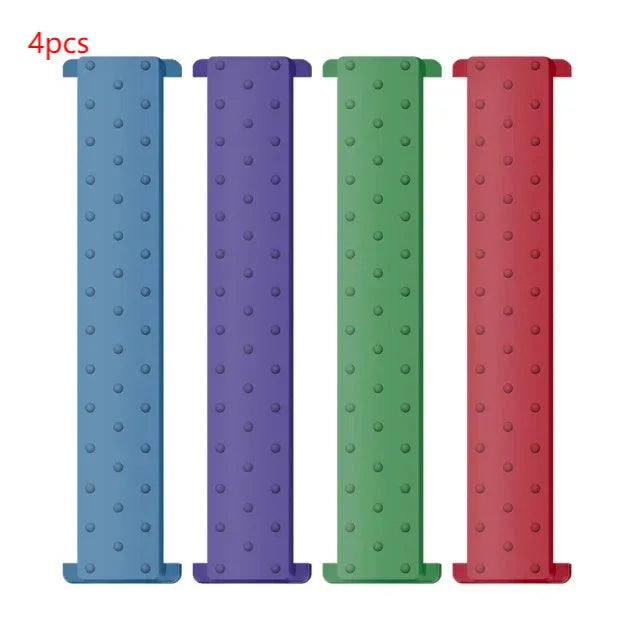 Blue lumbar disc corrector with rectangular trapezoid shape, adjustable 7/9/11 cm height, 38x25cm size, mechanical control, 8 massage heads