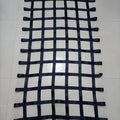 Black high density polyester children's rock climbing net with 1.5 inch ribbon webbing and 5x5 inch mesh