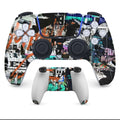 PS5 controller protective stickers with no-glue application and multiple design options