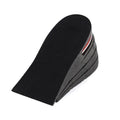 Black height increasing insoles for women and men, half and full pad options from 3cm to 7.5cm, sizes 35-44