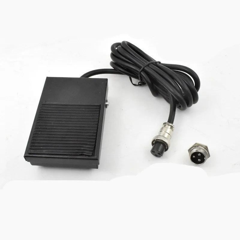 Welding machine foot switch pedal with 1.8m cable and 2-pin plug connector