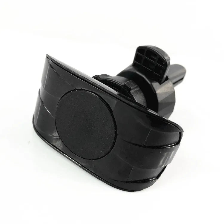 Glossy black car air vent phone holder with adjustable clamping mechanism