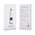 White facial instrument cleanser with vacuum suction head for blackhead removal