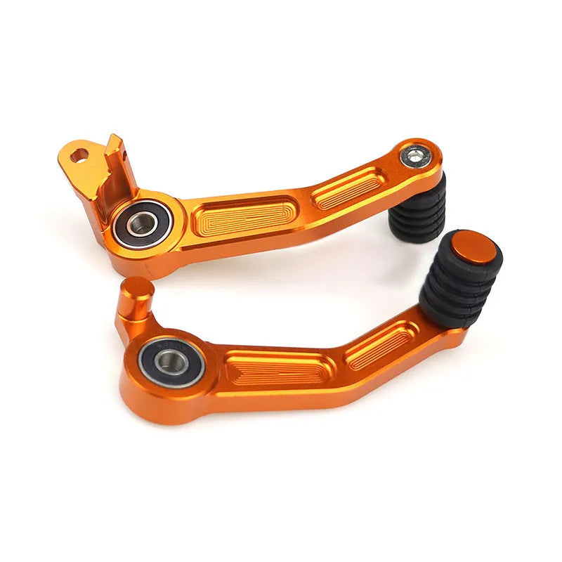 Orange KTM gear and brake lever set for DUKE125, DUKE200, DUKE390, RC125, RC200 and RC390 models