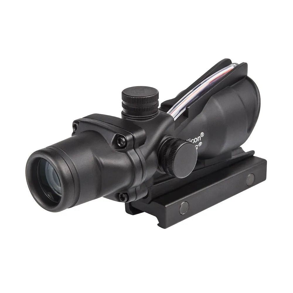 Maku metal sight 4x32 with 1x Mini RMR red dot, black, 20mm fabric rail, adjustable windage and elevation