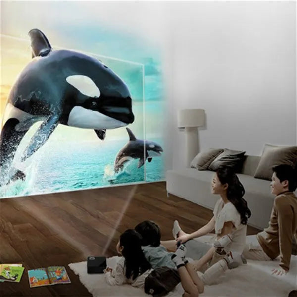 Smart projector USB orthographic front projection 320x240 20W with UK plug