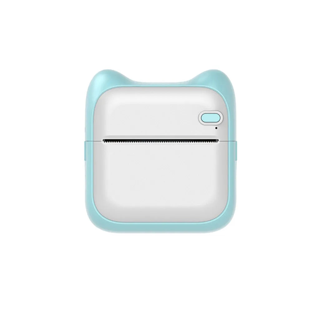 Mini Pocket Printer for students and home, Bluetooth thermal, USB charging, 1000 mAH, pink or blue, 90x45x82mm