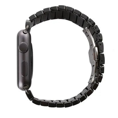 Ceramic chain strap for Apple Watch 38mm and 42mm in black or white