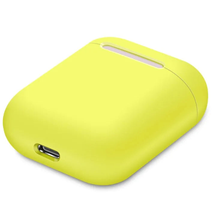 Split-design silicone protective cover for Apple AirPods charging case in a selected solid colour.