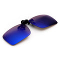 Male sunglasses clip in square shape with PC frame and resin lens, black colour option