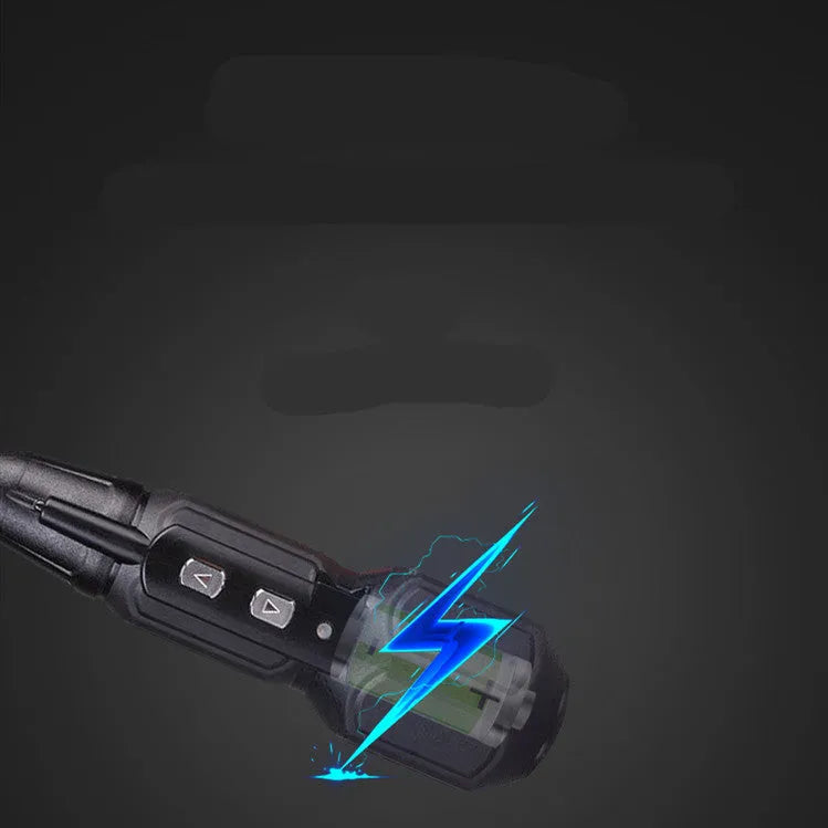 Alloy steel straight handle electric screwdriver in black or blue colour.