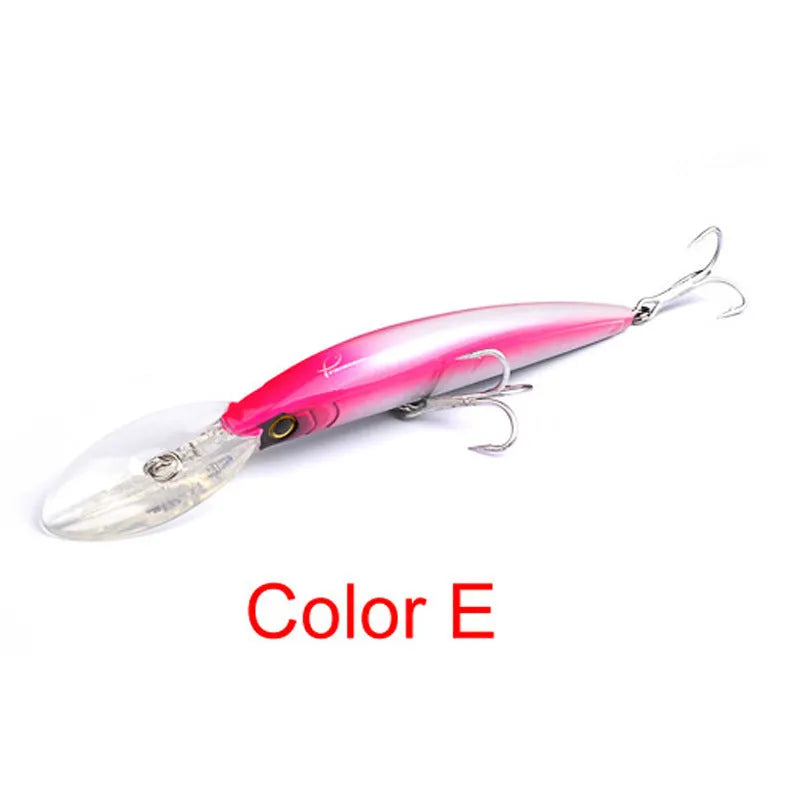 PRO BEROS Classic Minnow hard bait fishing lure 17cm 27g ten colour options 2/0 hook