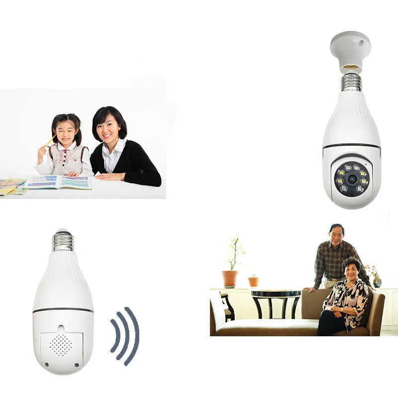 Rui Chuan Technology Minions model wireless indoor security camera with wide-angle lens.