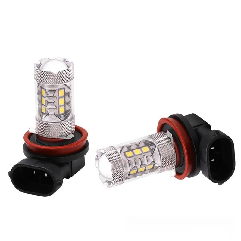 Car high power front fog-proof light with 6000K white beam, aluminium housing, 47x70mm