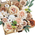 Artificial silk and PVC rose wedding table vase decoration ornament with embossed petals