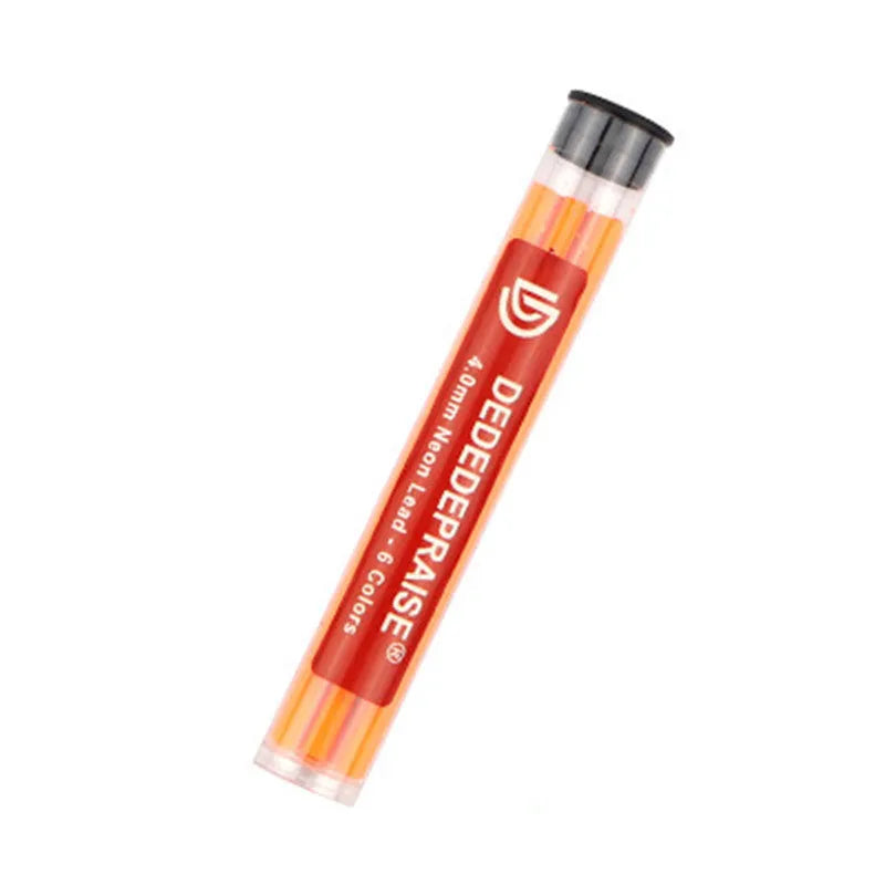 4.0mm drawing mechanical pencil with colour leads in barrel packing, plastic shell, multiple colour options