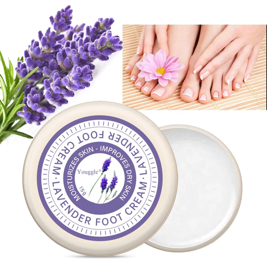 Lavender Anti Fungal Foot Repair Cream 15g tube for dead skin removal and moisturizing foot care