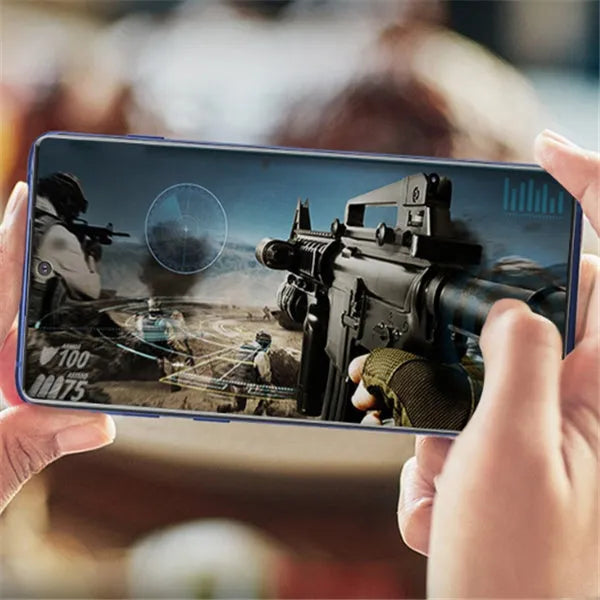 Full screen TPU privacy film for Samsung Galaxy Note and S series, anti-reflective matte finish.