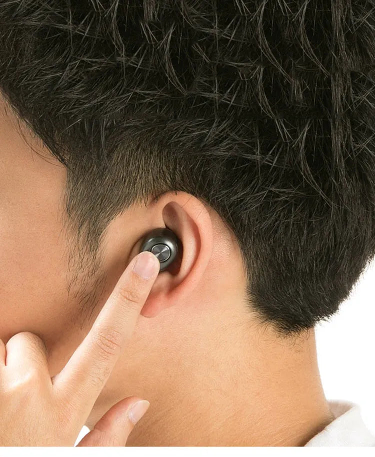 Black wireless Bluetooth over-ear headset for hands-free calls