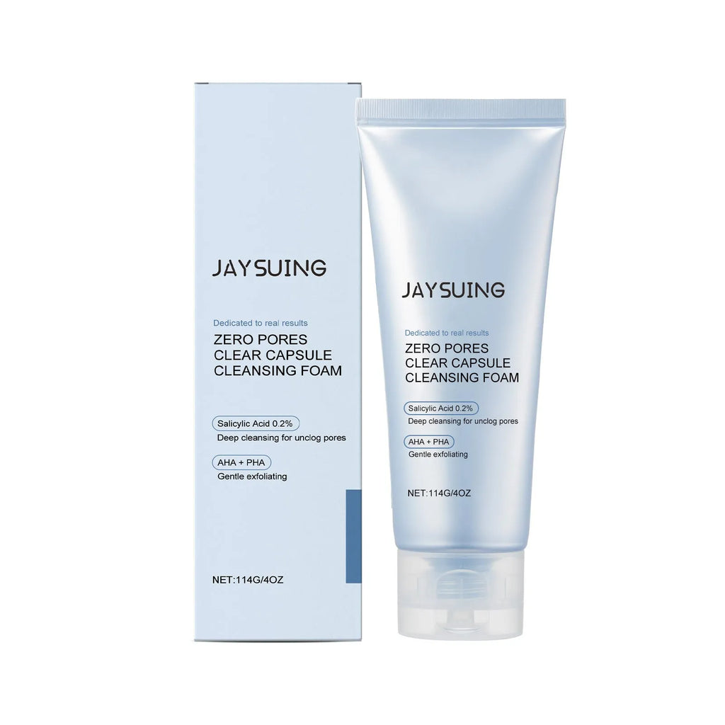Salicylate cleansing facial cleanser tube, 114g capacity.